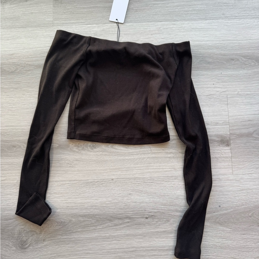Elegant Black Off-Shoulder Top